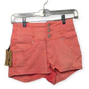 Monarda High Rise Coral Shorts Size Medium NWT